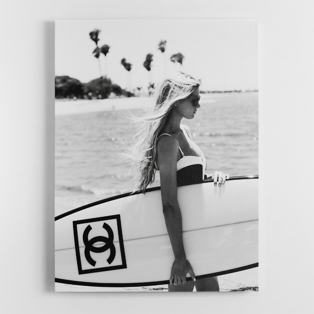 Chanel Surfer Girl Wall Art